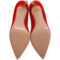 Load image into Gallery viewer, Gianvito Rossi Tabasco Red Suede Ellipsis 85 Pumps
