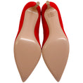 Load image into Gallery viewer, Gianvito Rossi Tabasco Red Suede Ellipsis 85 Pumps
