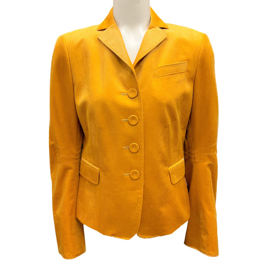 Akris Punto Mustard Corduroy Blazer