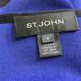 Load image into Gallery viewer, St. John Indigo / Black Wool and Viscose Knit Jacket
