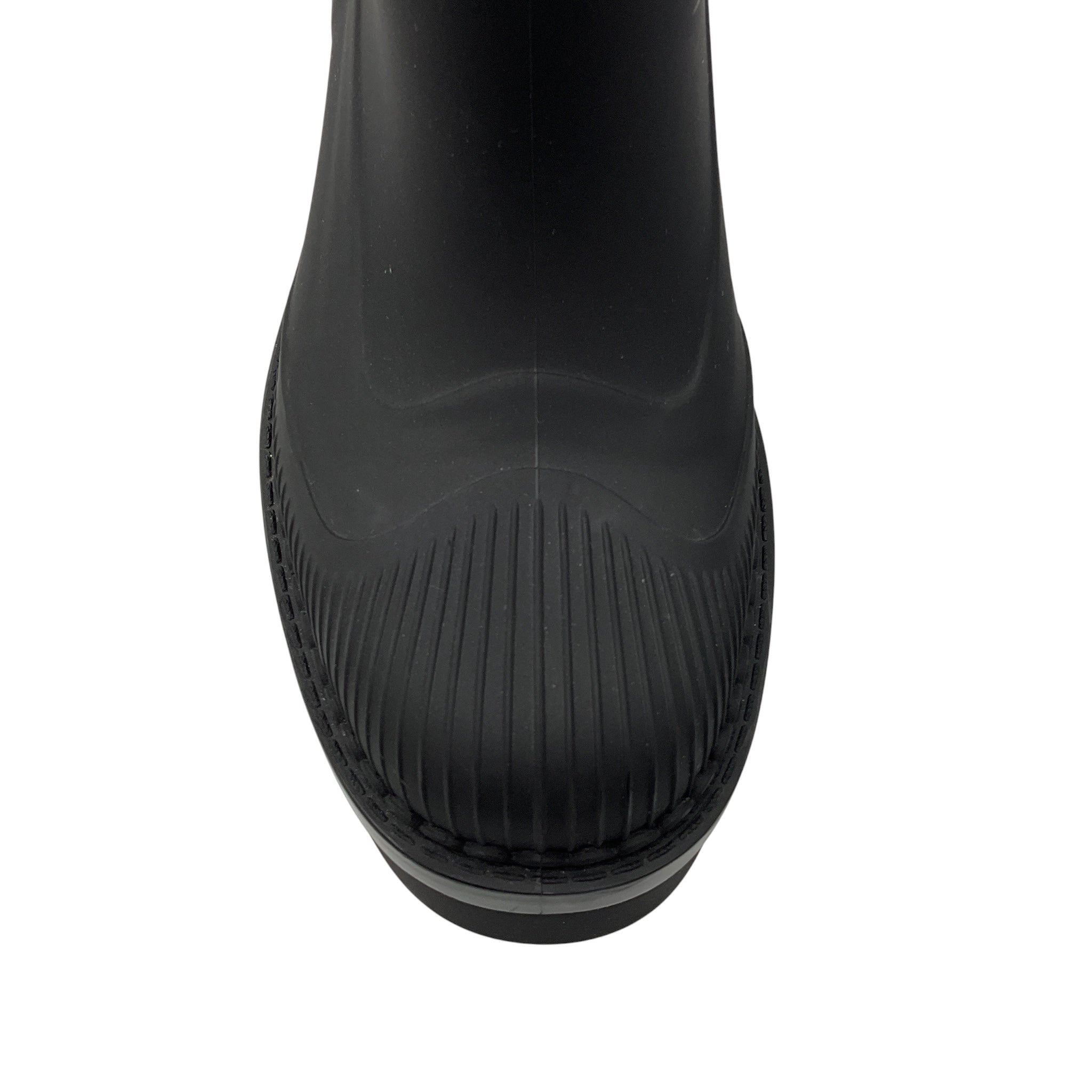 Chloe Black Rubber Rain Ankle Boots
