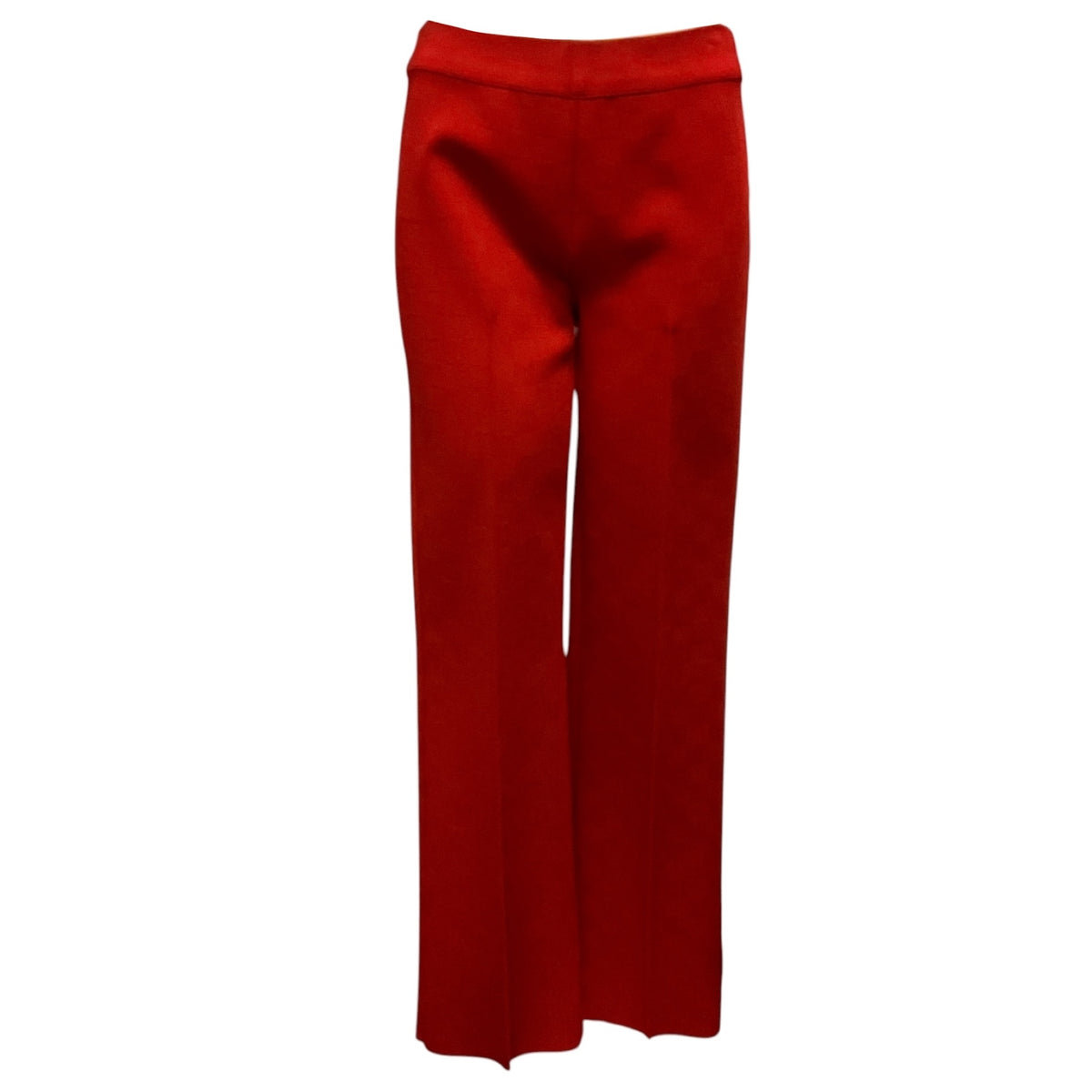 High Sport Brick Red Viscose Stretch Knit Pants
