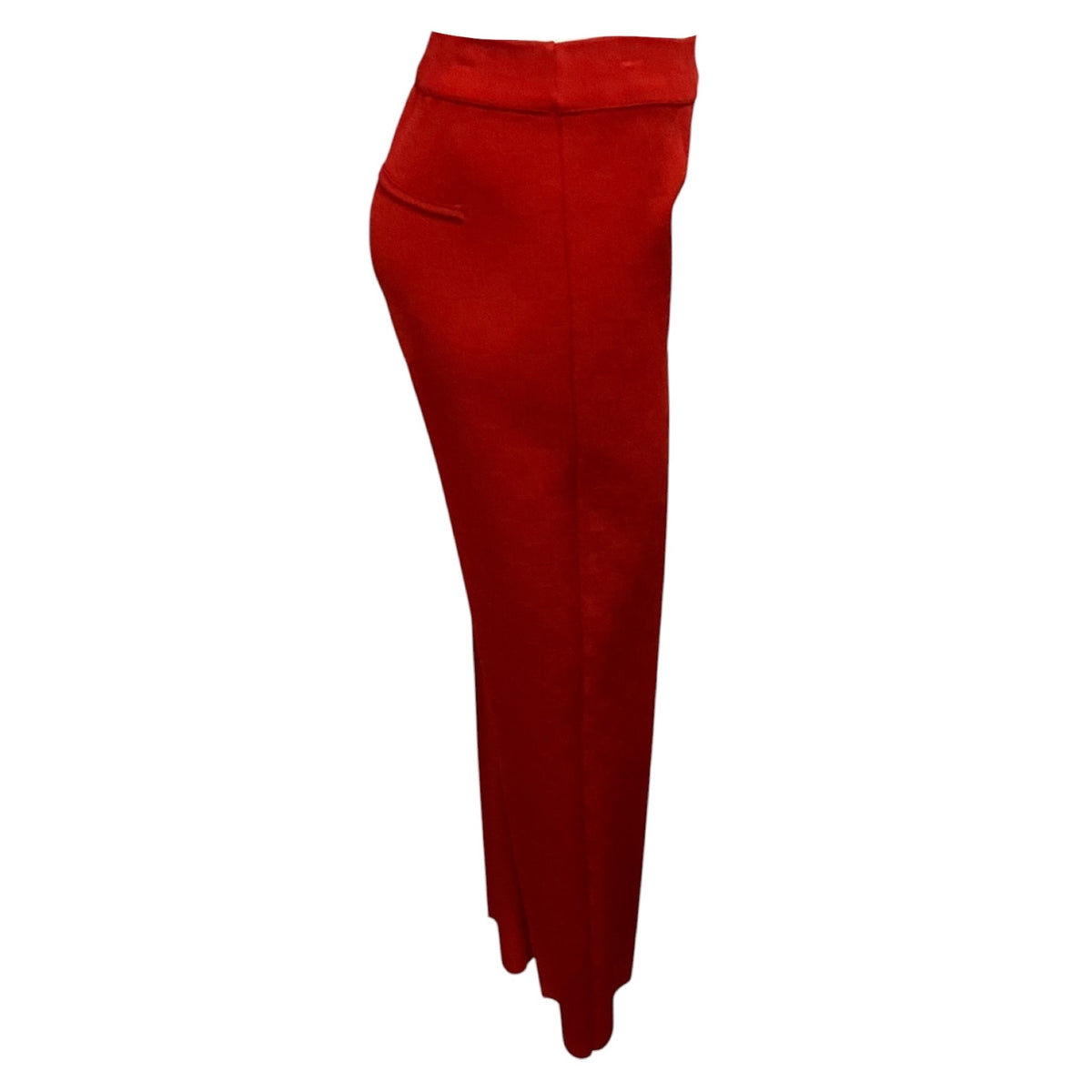 High Sport Brick Red Viscose Stretch Knit Pants