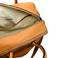 Load image into Gallery viewer, Aviteur Tan / Walnut Cristallo Nubuck Leather Weekend Weekender Bag with Palladium Hardware
