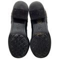 Load image into Gallery viewer, Chanel Black Tweed Chelsea Boots with Gold Chain Detail
