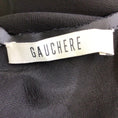 Load image into Gallery viewer, Gauchere Black Sheer Raw Edge Long Crepe Dress
