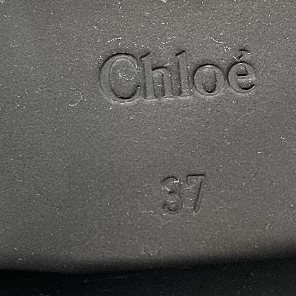 Chloe Black Rubber Rain Ankle Boots