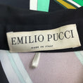 Load image into Gallery viewer, Emilio Pucci White / Green Multi Printed Long Sleeved Viscose Crepe Dress
