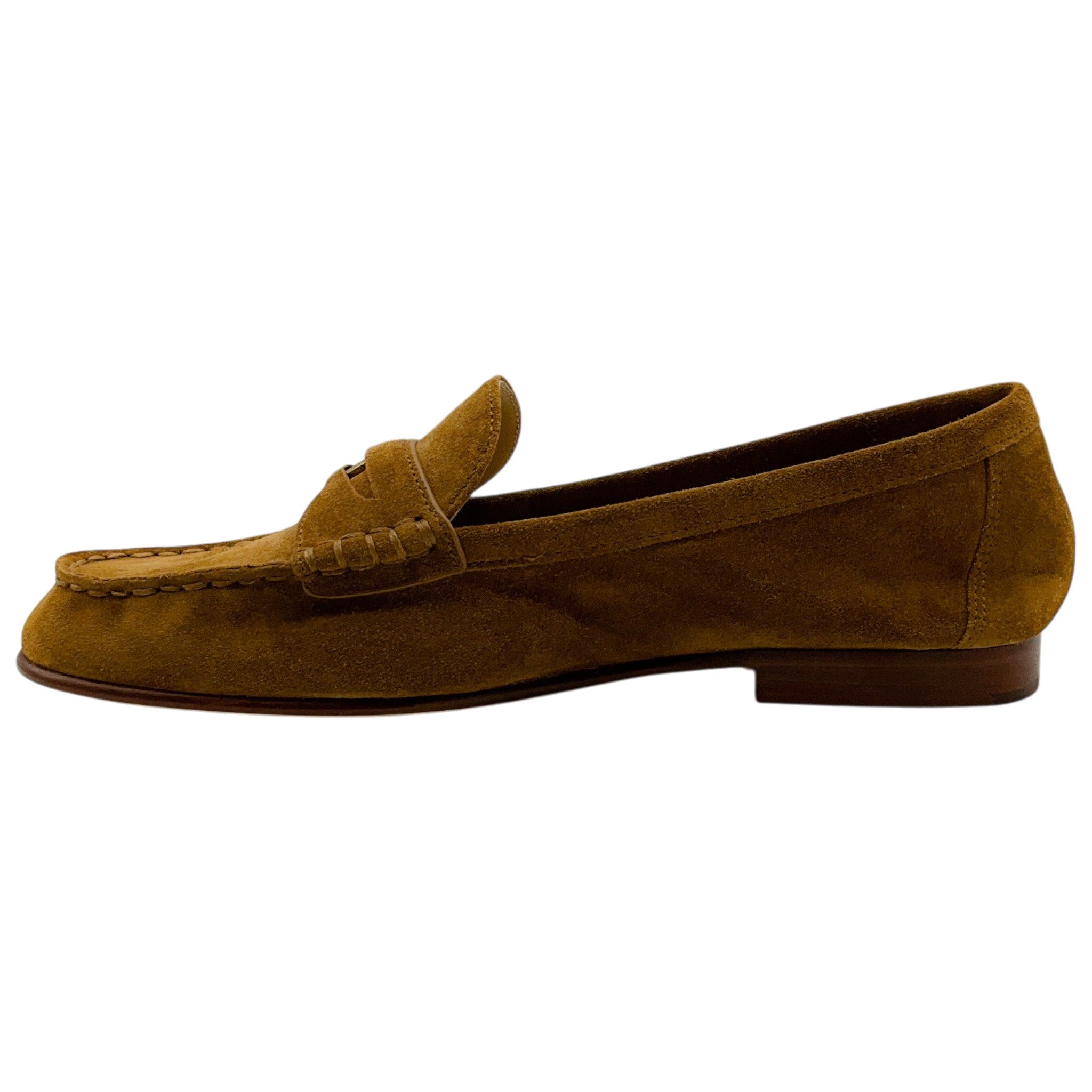 Veronica Beard Hazelwood Brown Suede Penny Loafers