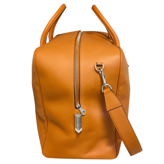 Aviteur Tan / Walnut Large Cristallo Nubuck Leather Weekender / Weekend Bag with Palladium Hardware