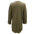 Load image into Gallery viewer, Giorgio Armani Olive Green / Beige Double Breasted Wool Knit Coat
