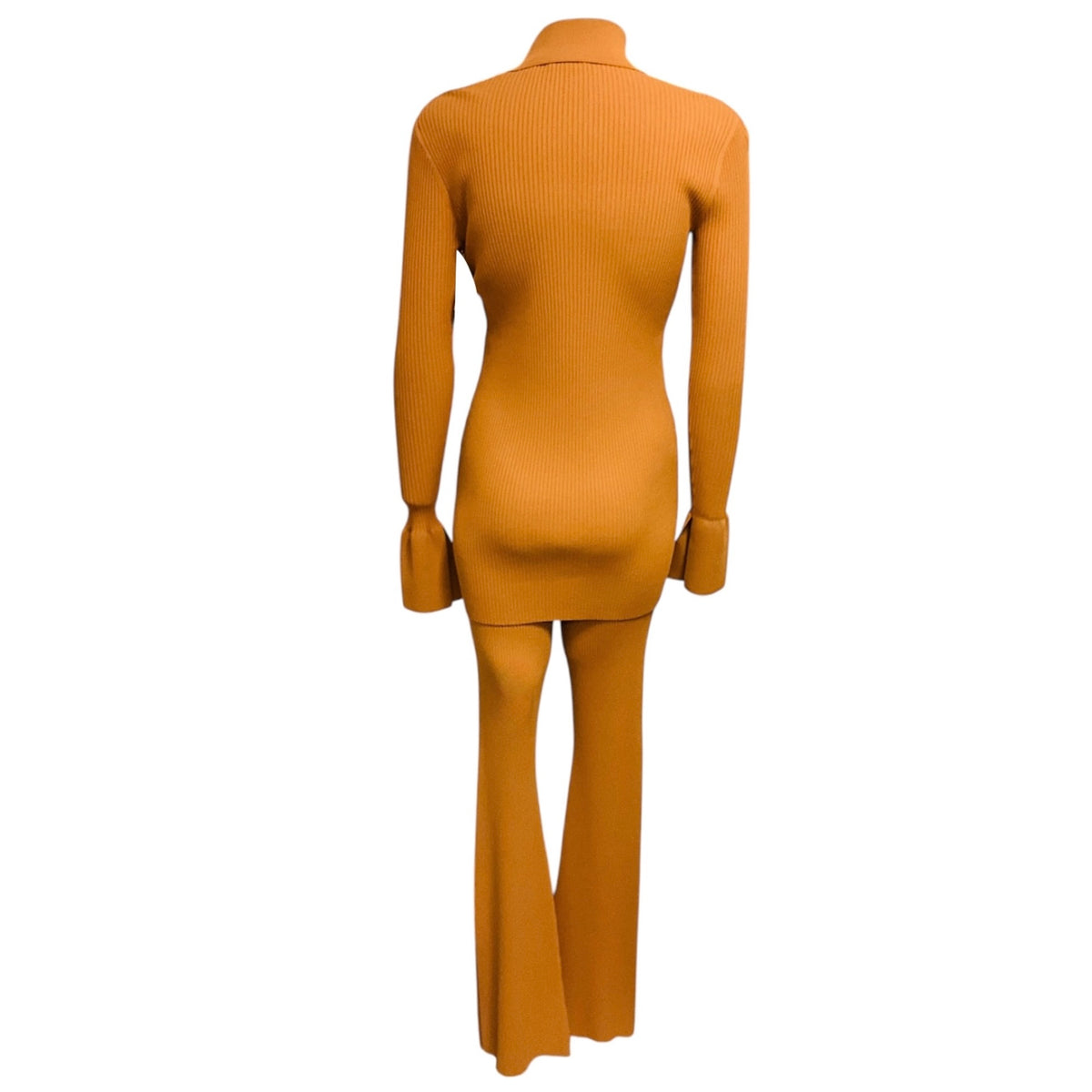 A.L.C. Light Brown Viscose Knit Eleanor Cardigan and Logan Pant