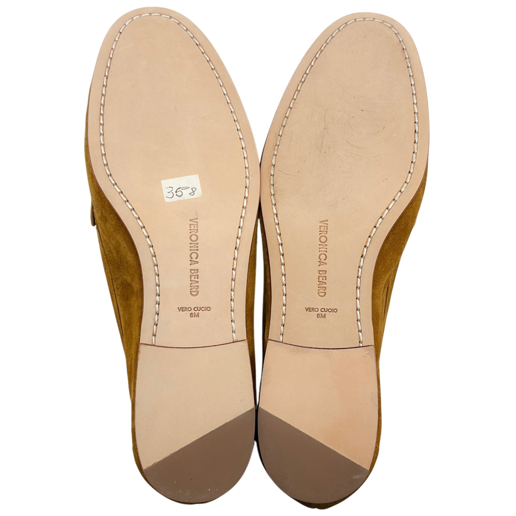 Veronica Beard Hazelwood Brown Suede Penny Loafers