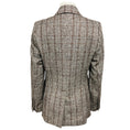 Load image into Gallery viewer, Brunello Cucinelli Brown / Grey Wool Plaid Double Breasted Blazer Jacket with Monili
