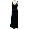 Load image into Gallery viewer, Chloe Black Sleeveless Open Knit Cashmere Maxi Dress
