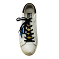 Load image into Gallery viewer, Golden Goose Deluxe Brand White / Blue Leather Low Top Superstar Sneakers
