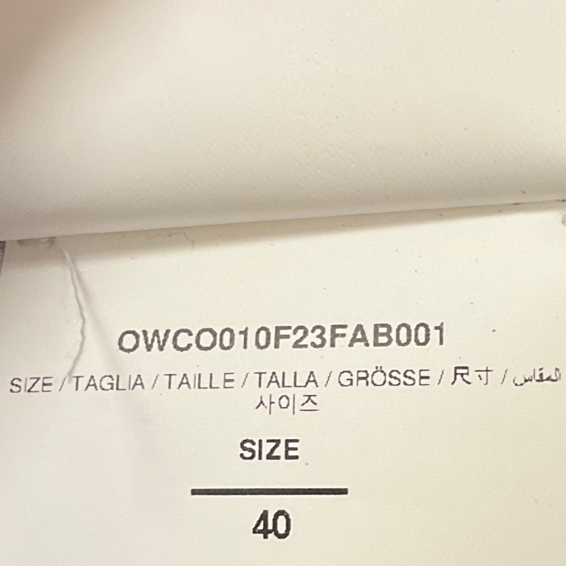 Off-White Navy Blue Wool Stretch Trousers