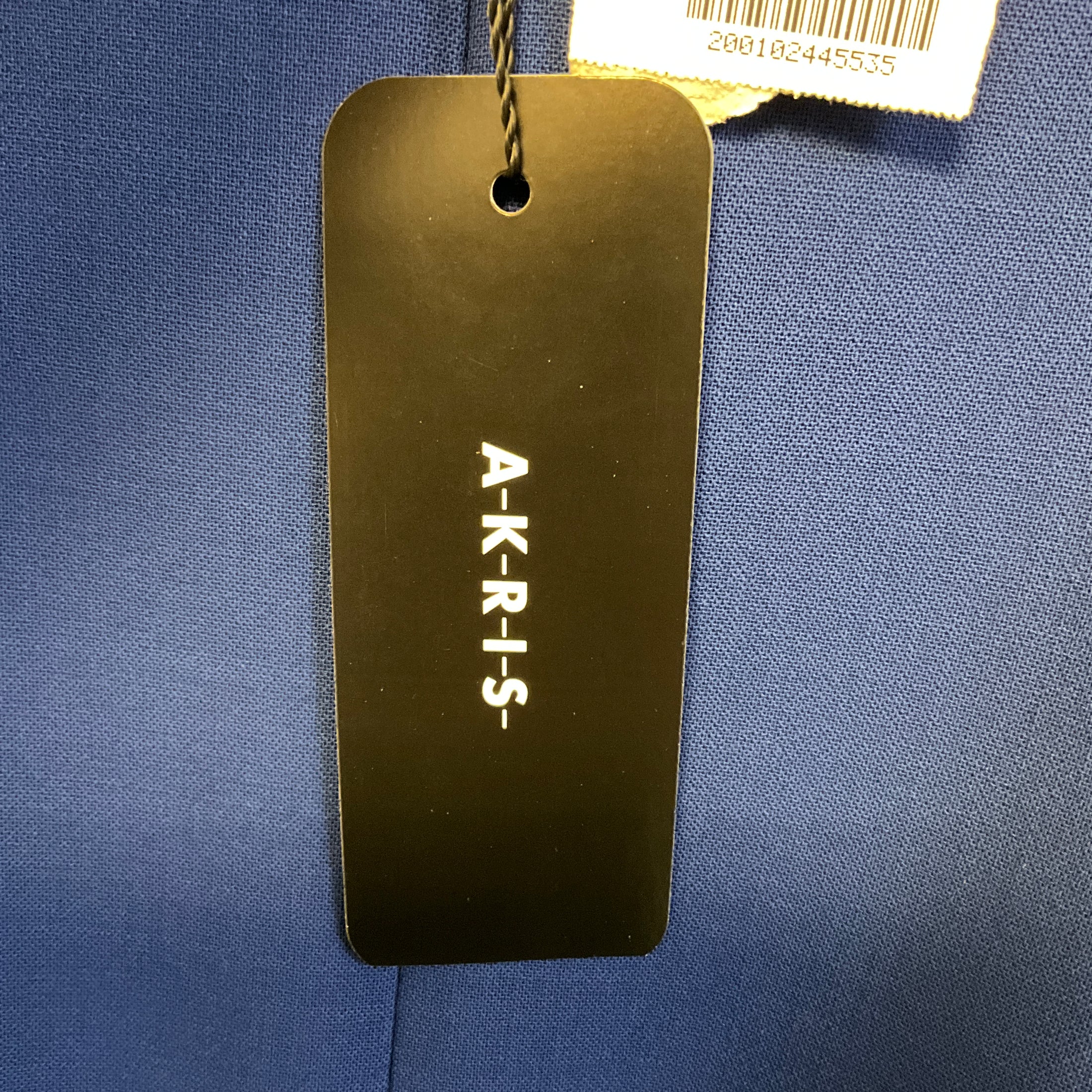Akris Enzian Blue Sleeveless Wool Sheath Dress