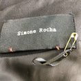 Load image into Gallery viewer, Simone Rocha Black Short Sleeved Wool Midi Dress
