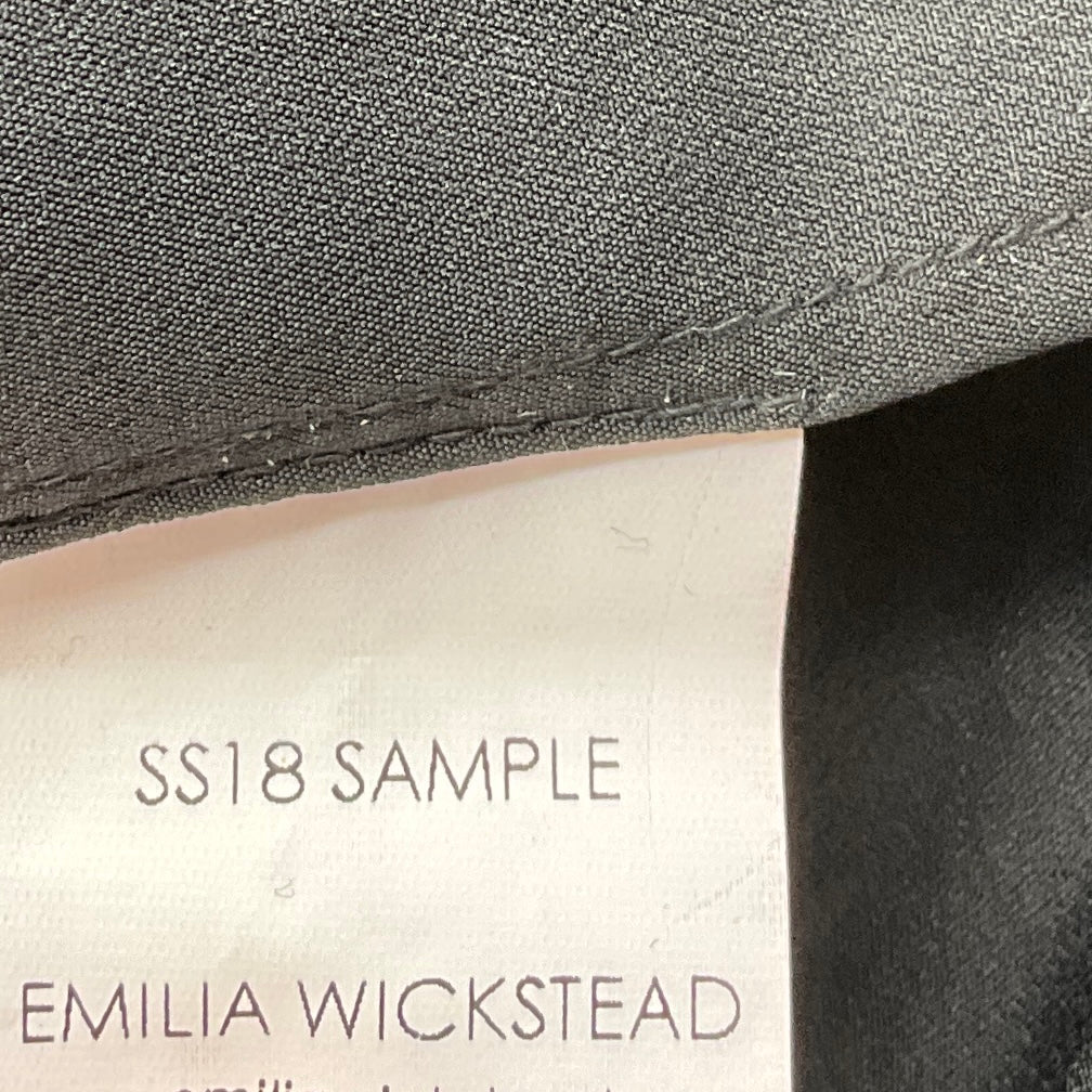 Emilia Wickstead Black Aden Metallic Open Knit Jumpsuit