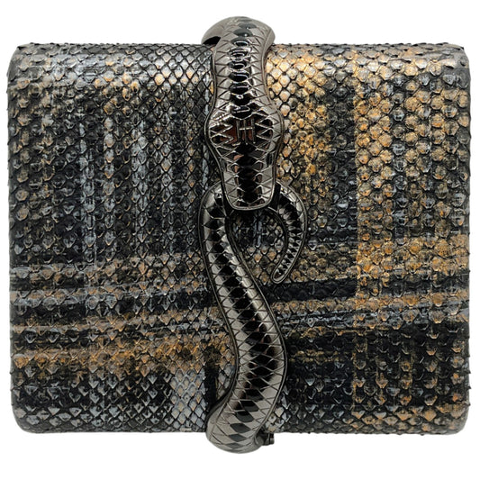 John Hardy Black Multi Snake Wrapped Clutch

