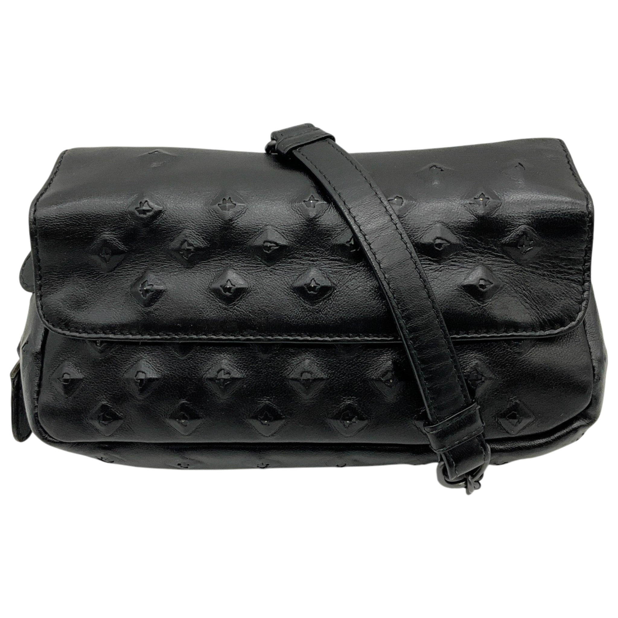 Bottega Veneta Small Black Leather Crossbody Bag with Studs
