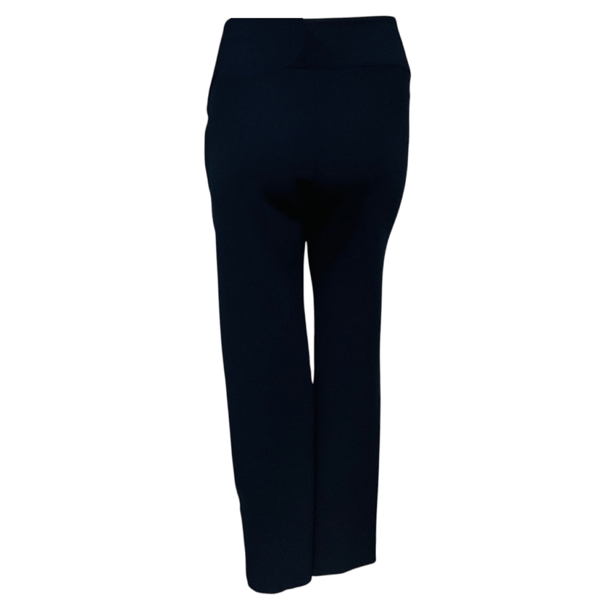 Off-White Navy Blue Wool Stretch Trousers