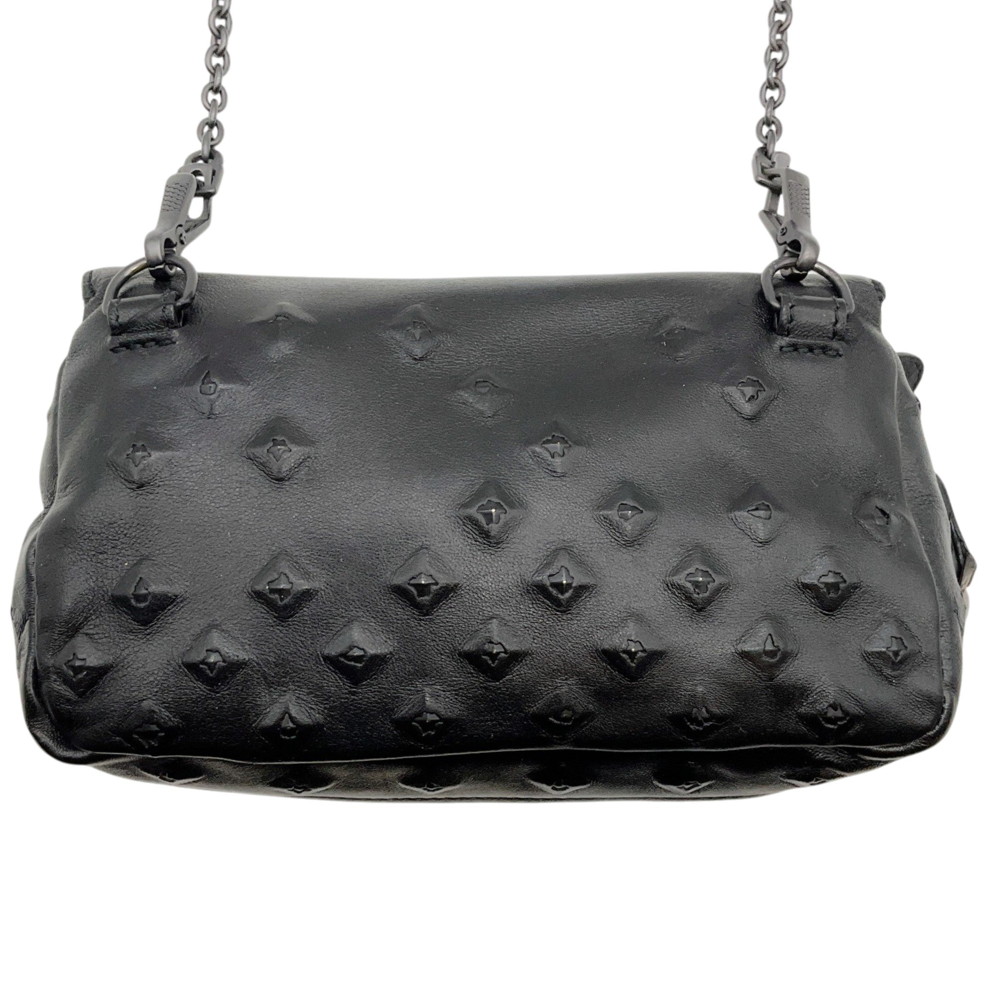 Bottega Veneta Small Black Leather Crossbody Bag with Studs