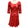 Load image into Gallery viewer, Temperley London Red / Nude Lace Dress
