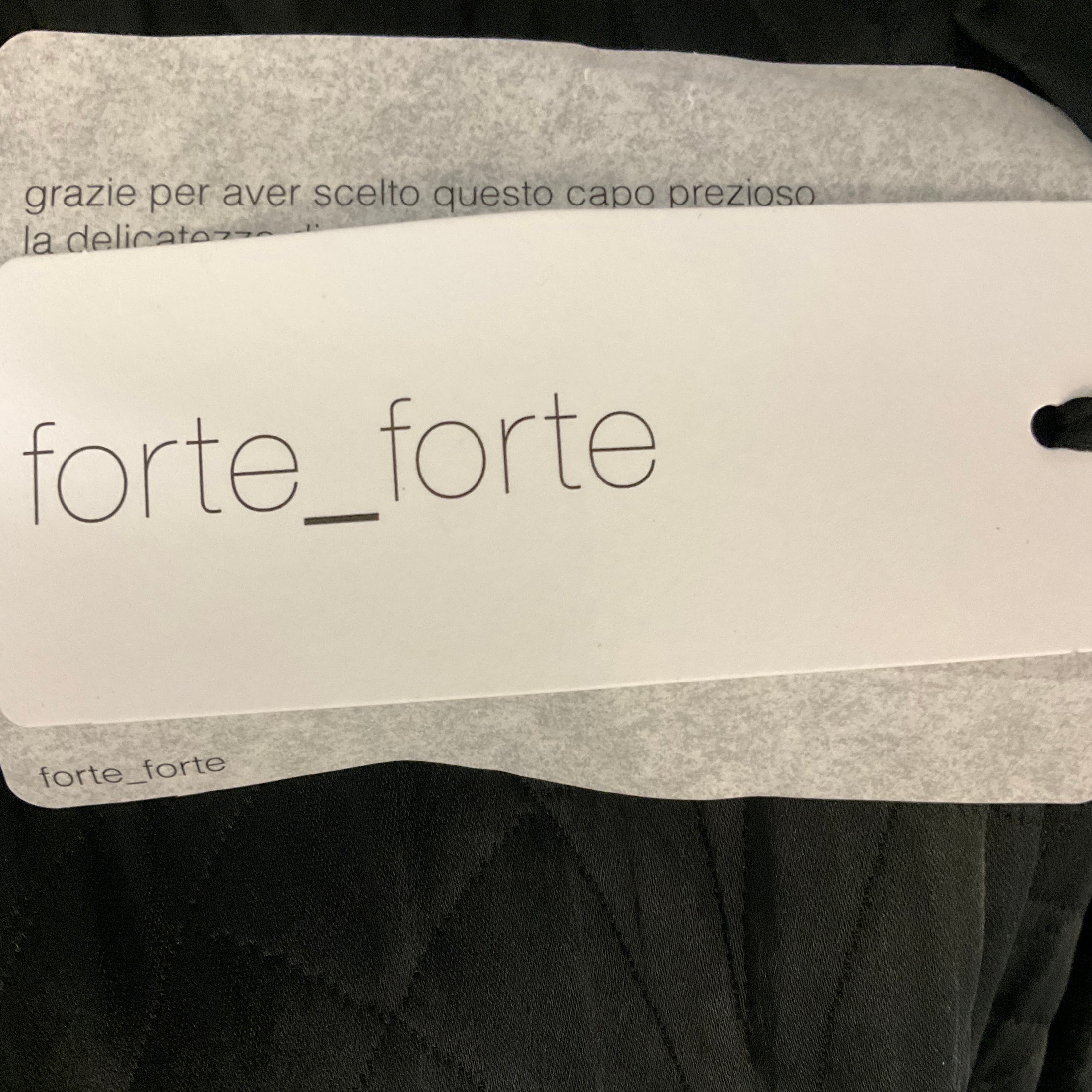 forte_forte Black Nero 2024 Matelasse Pants