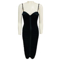 Load image into Gallery viewer, Elisabetta Franchi Black Drape Detailed Jersey Stretch Midi Dress
