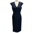 Load image into Gallery viewer, Les Copains Navy Blue / Black 2019 Wool Crepe Dress
