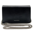 Load image into Gallery viewer, Alexander McQueen Black Lizard Embossed Small Skull Crossbody Bag
