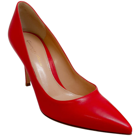 Gianvito Rossi Tabasco Red Leather Gianvito 85 Pumps