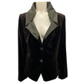 Load image into Gallery viewer, Etro Brown Silk Collar Velvet Blazer
