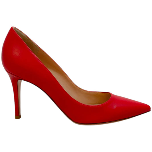 Gianvito Rossi Tabasco Red Leather Gianvito 85 Pumps