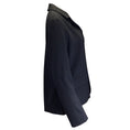 Load image into Gallery viewer, Gauchere Black Cut-Out Back Wool Blazer
