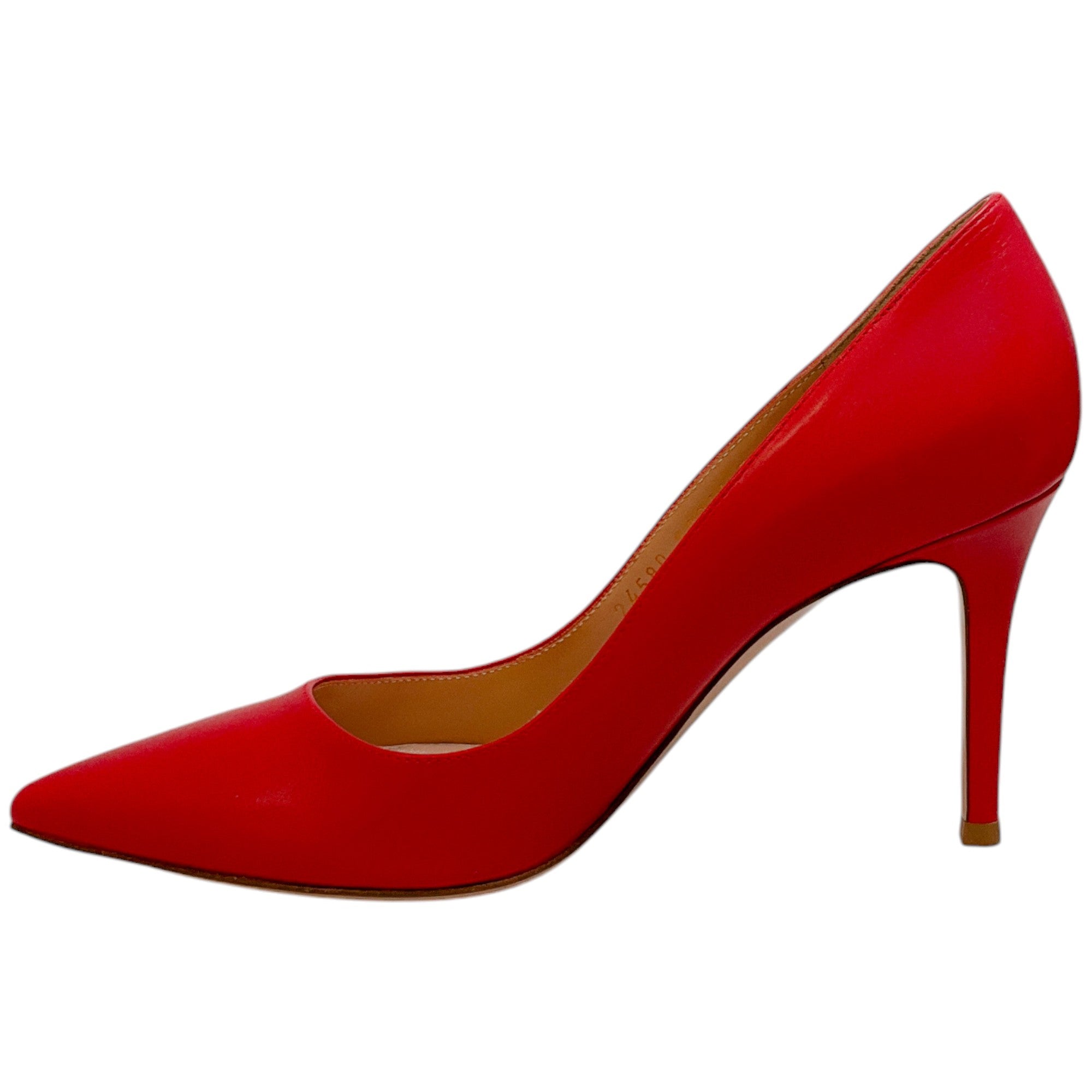 Gianvito Rossi Tabasco Red Leather Gianvito 85 Pumps