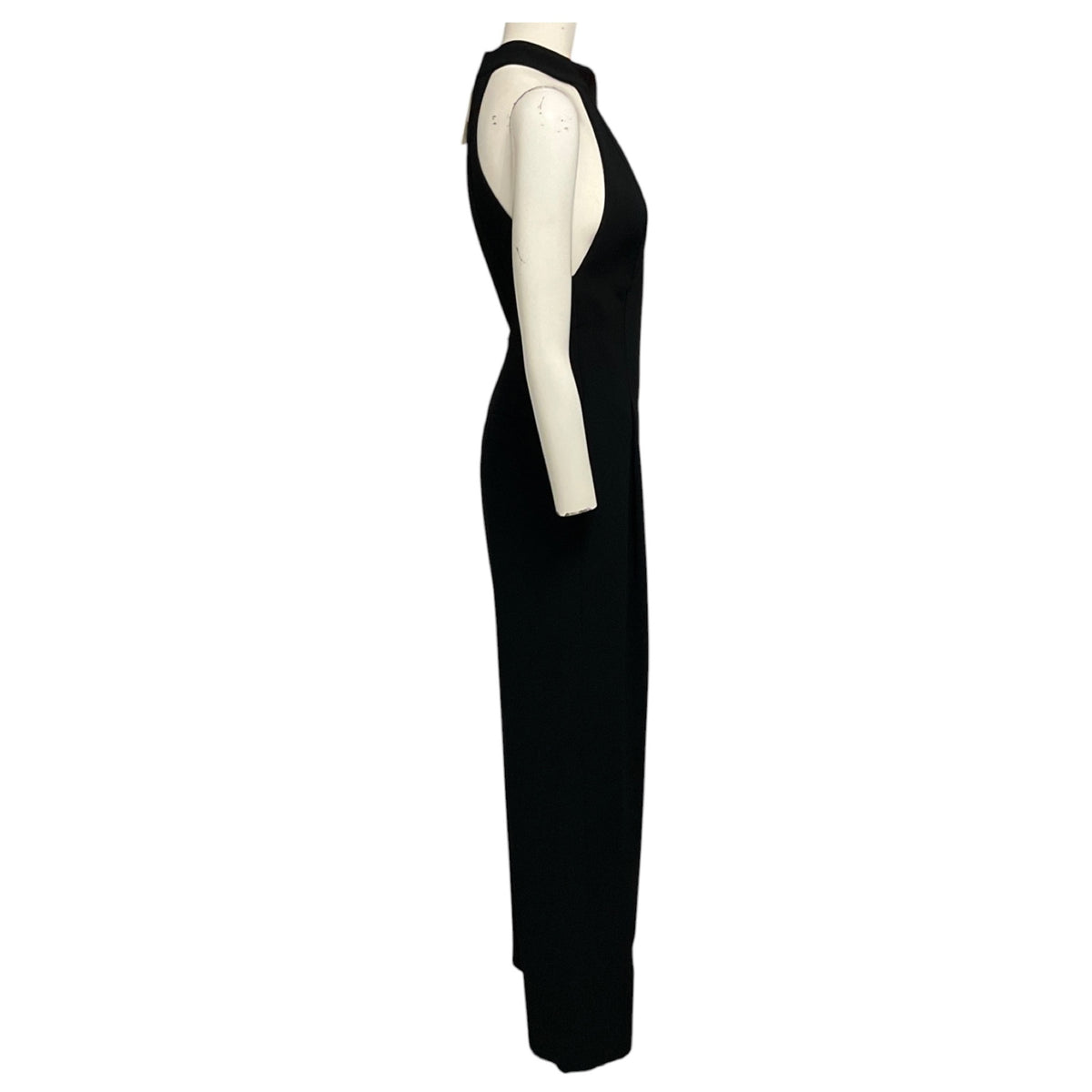 A.L.C. Black Lucie Cutout Detail Sleeveless Crepe Jumpsuit