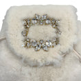 Load image into Gallery viewer, Roger Vivier Ivory Beaver Backpack with Crystal Embellishment
