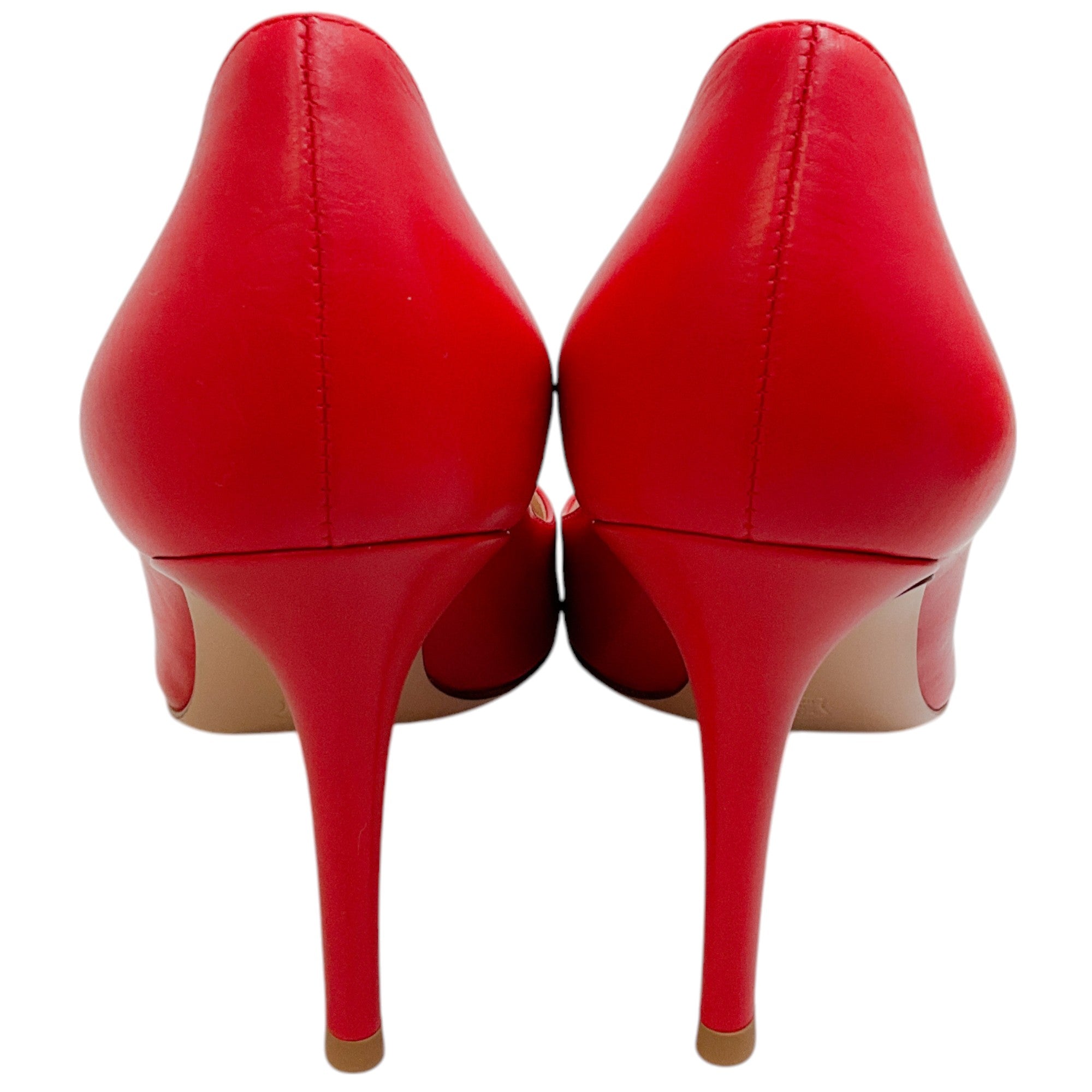 Gianvito Rossi Tabasco Red Leather Gianvito 85 Pumps