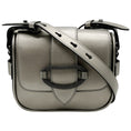 Load image into Gallery viewer, Brunello Cucinelli Champagne Grey Leather Crossbody Bag

