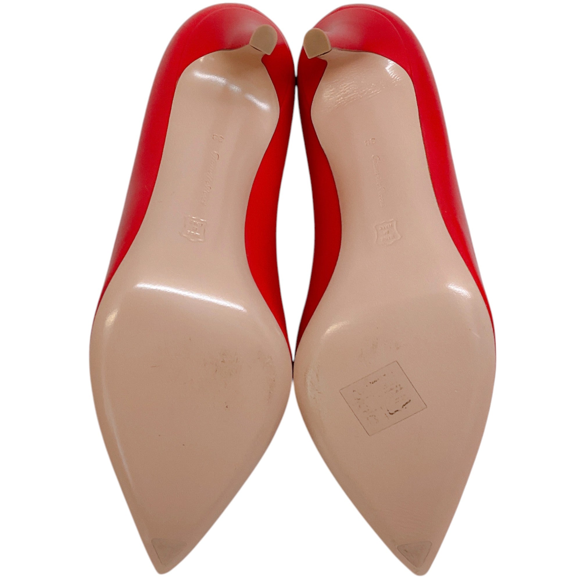 Gianvito Rossi Tabasco Red Leather Gianvito 85 Pumps