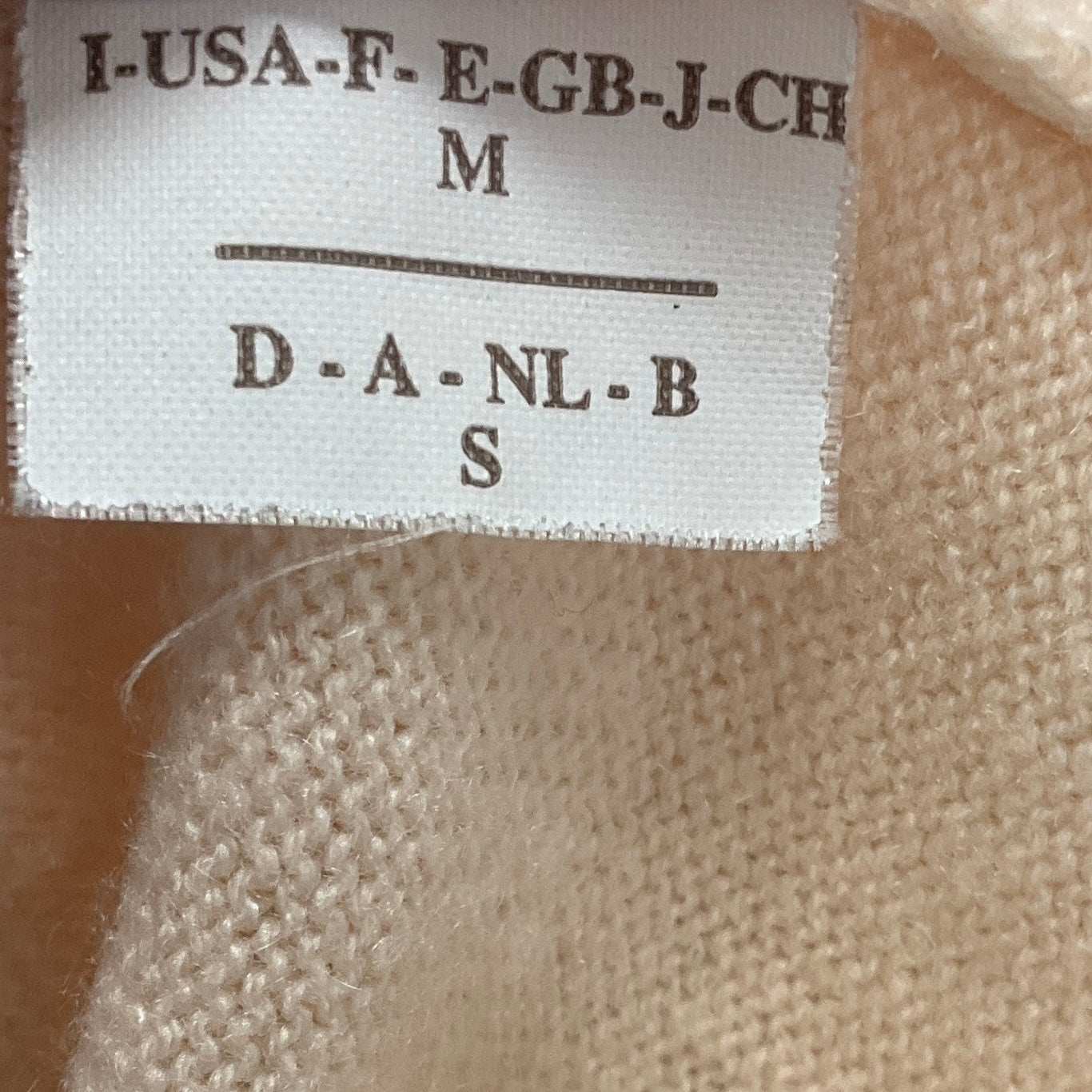 Brunello Cucinelli Peach / White Cashmere Knit and Cotton Sweater