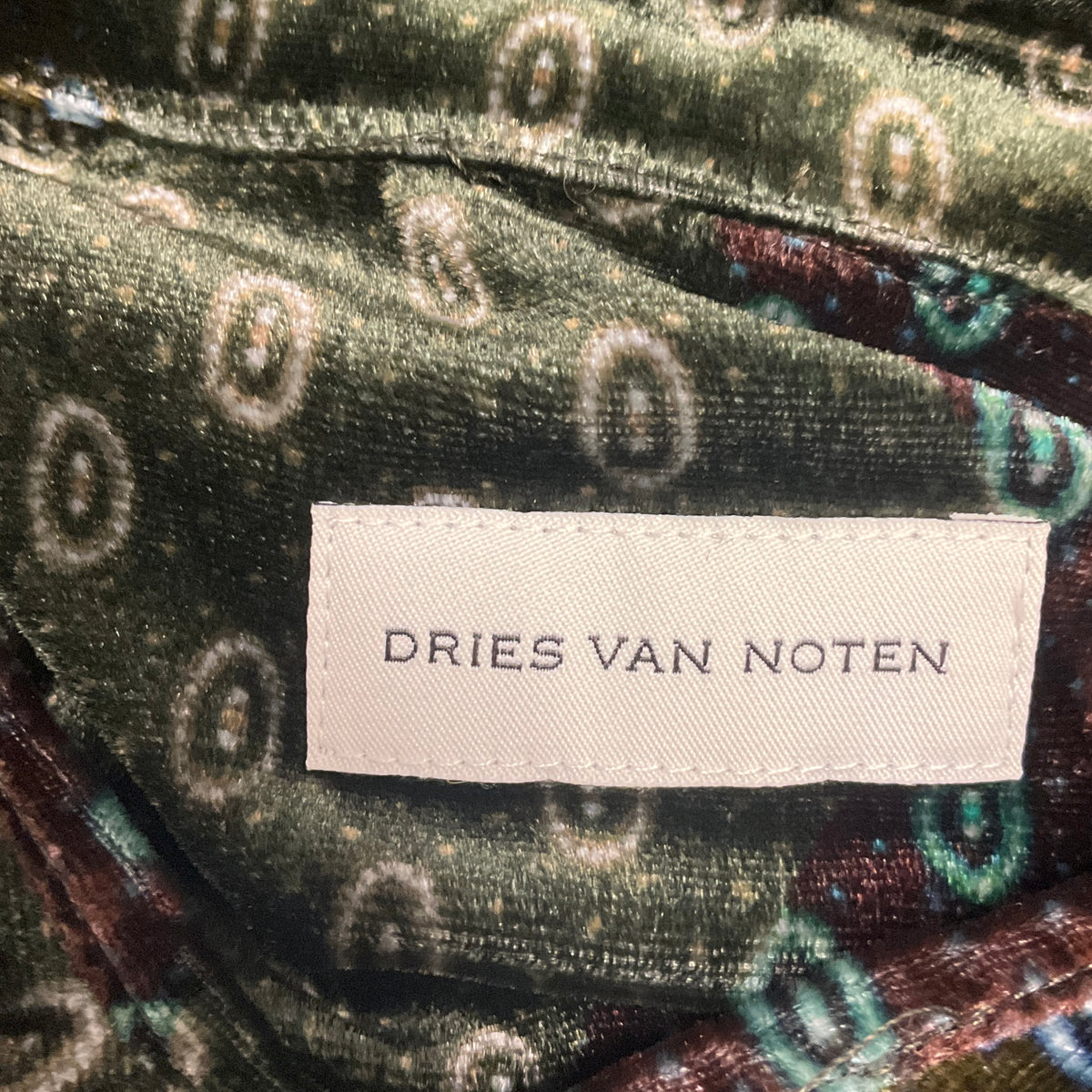 Dries Van Noten Multicolor Chowy Velvet Shirt