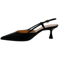 Load image into Gallery viewer, Gianvito Rossi Black Leather Ascent 55 Slingback Pumps
