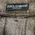 Load image into Gallery viewer, Dolce & Gabbana Brown Chevron Tweed Jacket and Pant Suit Set
