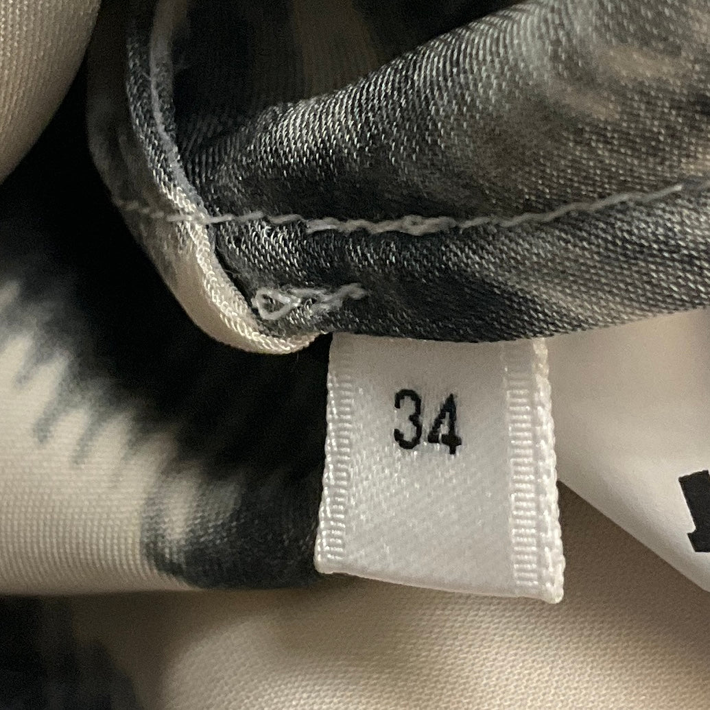 Jil Sander Ivory / Grey Butterfly Print Shirt in Open White