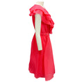 Load image into Gallery viewer, Chanel Fuchsia 2021 Ruffled Silk Chiffon Cocktail Dress

