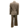 Load image into Gallery viewer, Dolce & Gabbana Brown Chevron Tweed Jacket and Pant Suit Set
